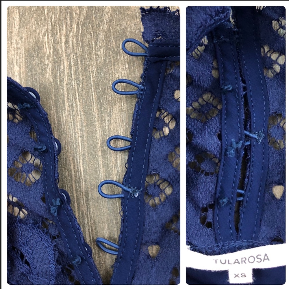 Revolve Tularosa Matilda lace dress, navy NWT - Picture 8 of 8